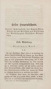 Erste Seite eines seiner Bücher