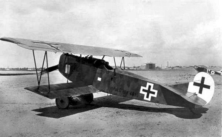 Deutsches Flugzeug Fokker D.XIIf im Ersten Weltkrieg