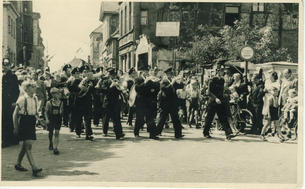 Festlicher Empfang Sladkys 1951 in der Essener Straßej