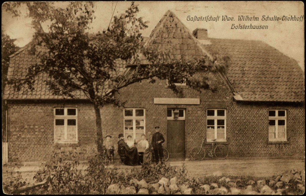 In dieser Wirtschaft in Holsterhausen gab es eine Auseinandersetzung zwischen Landfahrern und Polizei (Foto von 1909) 