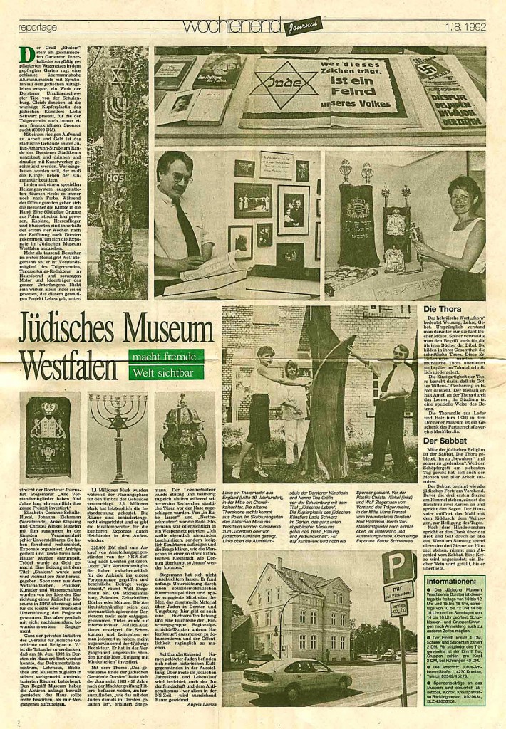 Recklinghäuser Zeitung vom 1. August 1992