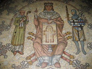 Konrad von Hochstaden, Mosaik im Kölner Dom (Detail)
