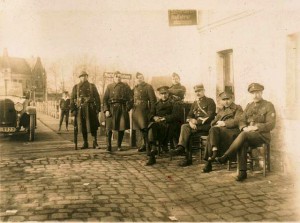 Besetzte Lippebrücke 1923 (Grenz- ud Zollstation)