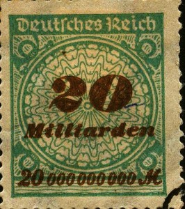 Briefmarke mit Übverdruck