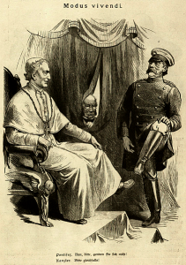 Kladderadatsch 1878: Papst und Bismarck 