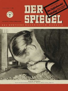 Spiegel-Titel 1950 - Prüfung Schmuggelware Kaffee