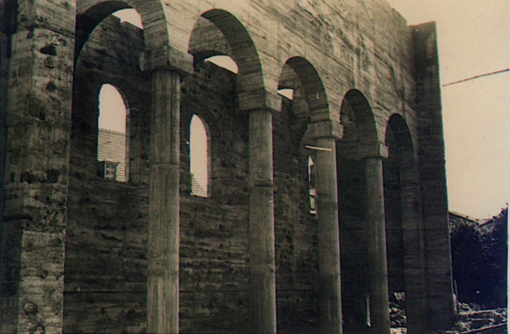 Wiederaufbau der Kirche 1950