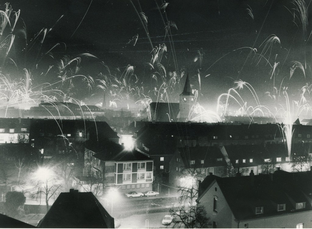 Altstadtfest mit Feuerwerk in den 1980er-Jahren