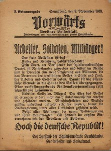 Sozialdemokraten im Bündnis mit dem Arbeiter- und Soldatenrat