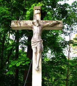 Kreuz am Haus Natteforth in Wulfen, es wird immer wieder zerstört