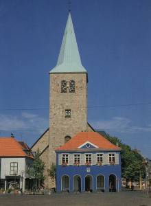 Das noch blaue Rathaus vor 1985