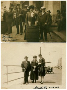 Eisendraths zu Besuch in Deutschland: oben Hofbräuhaus München 1910