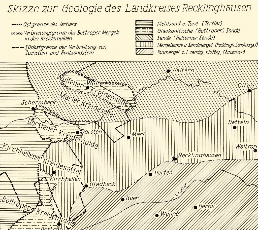 Karte zur Geologie