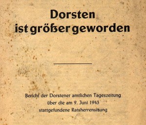 Titelseite des Hefts zur Eingemeindung 1943