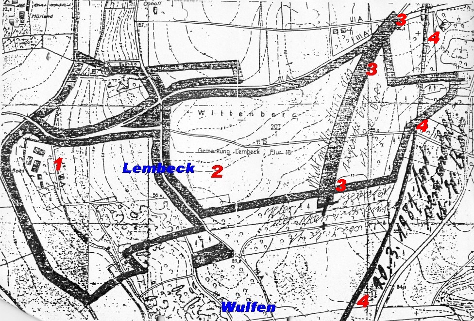 Karte Wittenberg / Lembeck-Wulfen 