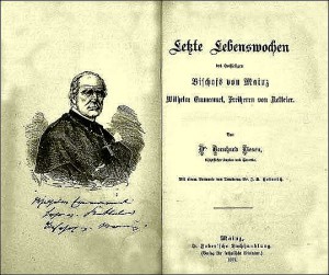 Pfarrer Bernard Liesens Buch über Bischof Ketteler 1877