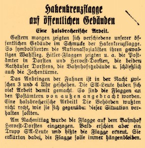 Dorstener Volkszeitung vom 7. März 1933