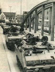 Manöver 1982: Panzer rollen durch Dorsten