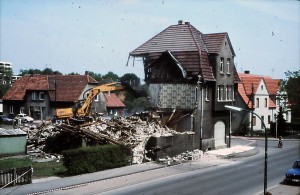 Abbruch der Häuser an der Freiheitsstraße