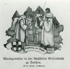 Stadtrechre 1251, früheres Wandgemälde 