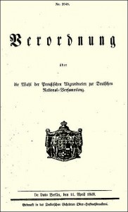 Preußische Wahlverordnung 1848