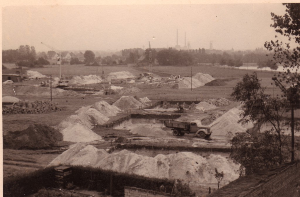 Bau der Waldsiedlung in Holsterhausen 1953