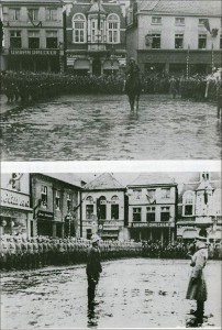 Begrüßung auf dem Marktplatz 1939